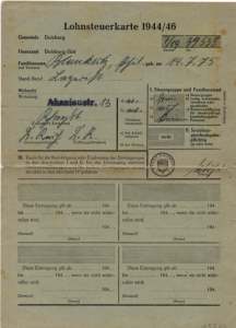 enlarge picture  - tax card Germany Duisburg