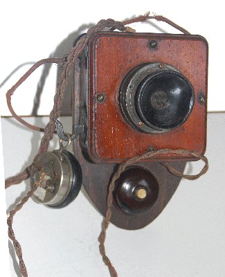 enlarge picture  - Telefon Wandtelefon Holz