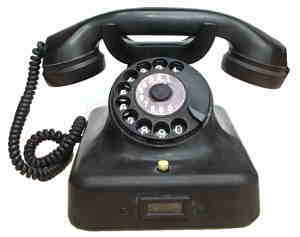 gr��eres Bild - Telefon Tischmodell  1954