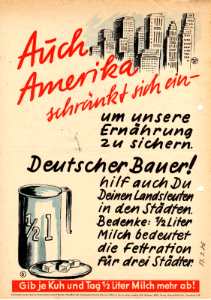 greres Bild - Ration. Plakat Milch 1949