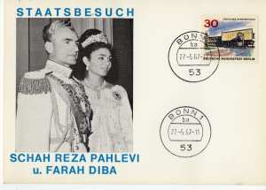 greres Bild - Postkarte Schah      1967