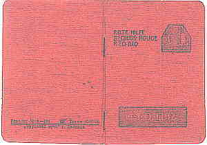 greres Bild - Ausweis Rote Hilfe   1938