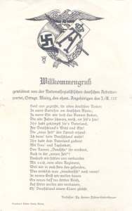 gr��eres Bild - Festlied NSDAP GHR 117/NS