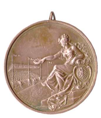 größeres Bild - Medaille Fahrrad    1892