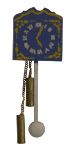enlarge picture  - toy puppet house clock