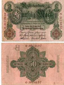 greres Bild - Geldnote 1910-1922 DR  50