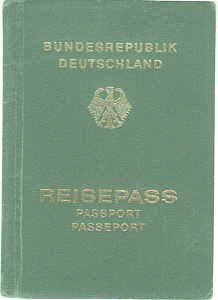 enlarge picture  - Ausweis Reisepa BRD 1990