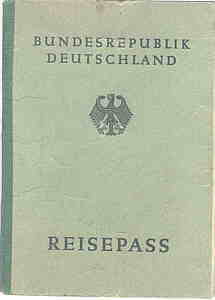 enlarge picture  - Ausweis Reisepa BRD 1956