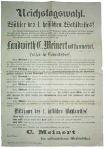 enlarge picture  - Wahlplakat 1897 NLPD