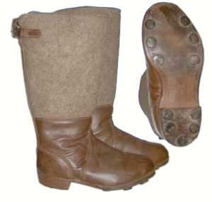enlarge picture  - boots felt German Army WW