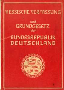 gr��eres Bild - Verfassung Hessen    1951