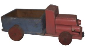 Spielzeug Lastwagen der deutschen Nachkriegszeit