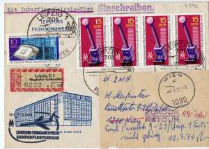 greres Bild - Brief Luftpost DDR   1970