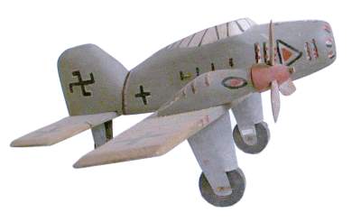 enlarge picture  - aircraft model wood Me210