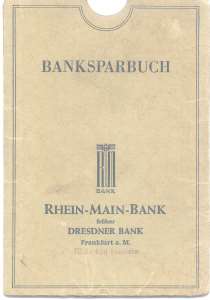 enlarge picture  - saving book Dresdner Bank