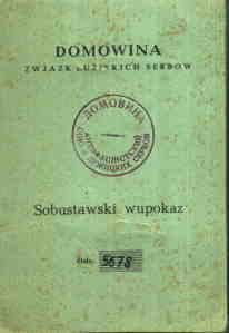 enlarge picture  - membership book Domovina