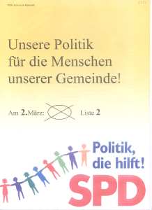 gr��eres Bild - Wahlzettel 1997 SPD Ranst