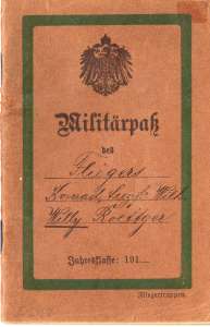 greres Bild - Wehrpa Flieger      1917