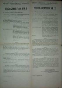 enlarge picture  - proclamation No2   1945