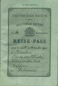 enlarge picture  - id passport Bavaria 1899