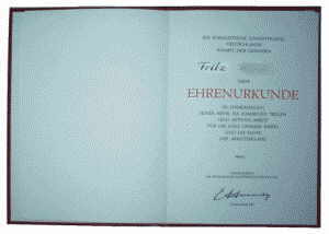 greres Bild - Urkunde DDR SED 25J  1970