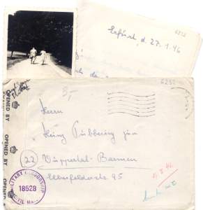 enlarge picture  - letter POW German Great
