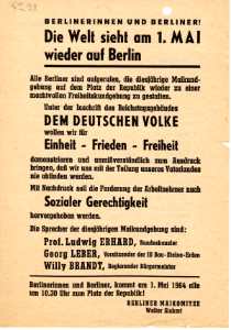 gr��eres Bild - Flugblatt 1. Mai 1964