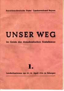 greres Bild - Heft SPD Konferenz   1946