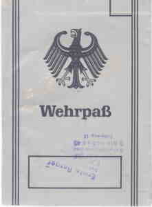 greres Bild - Wehrpass Bundeswehr 1961