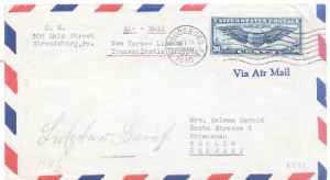 greres Bild - Brief Luftpost USA   1940