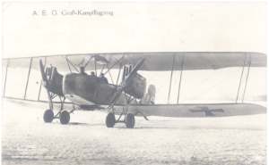 enlarge picture  - postcard aircraft AEG WW1