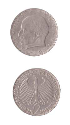 enlarge picture  - money coin German 1957