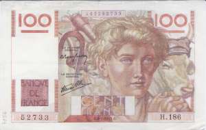 gr��eres Bild - Geldnote Frankreich  1947