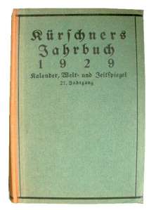 gr��eres Bild - Buch Jahrbuch        1929