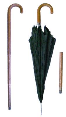 enlarge picture  - walking stick umbrella