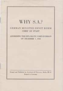 gr��eres Bild - Heft Why SA          1933