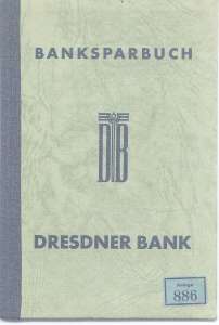 enlarge picture  - Sparbuch Dresdn.Bank Bres