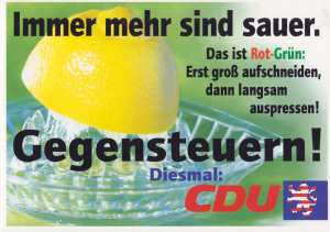 gr��eres Bild - Wahlpostkarte 1999 CDU
