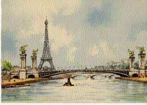 gr��eres Bild - Postkarte F Paris Eifelt.