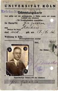 greres Bild - Ausweis Studium Kln 1934