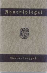 gr��eres Bild - Ahnenpa� W�rzburg    1939