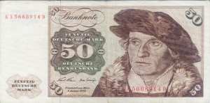 enlarge picture  - money banknote German 50