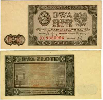 greres Bild - Geldnote Polen 1948  Z  2